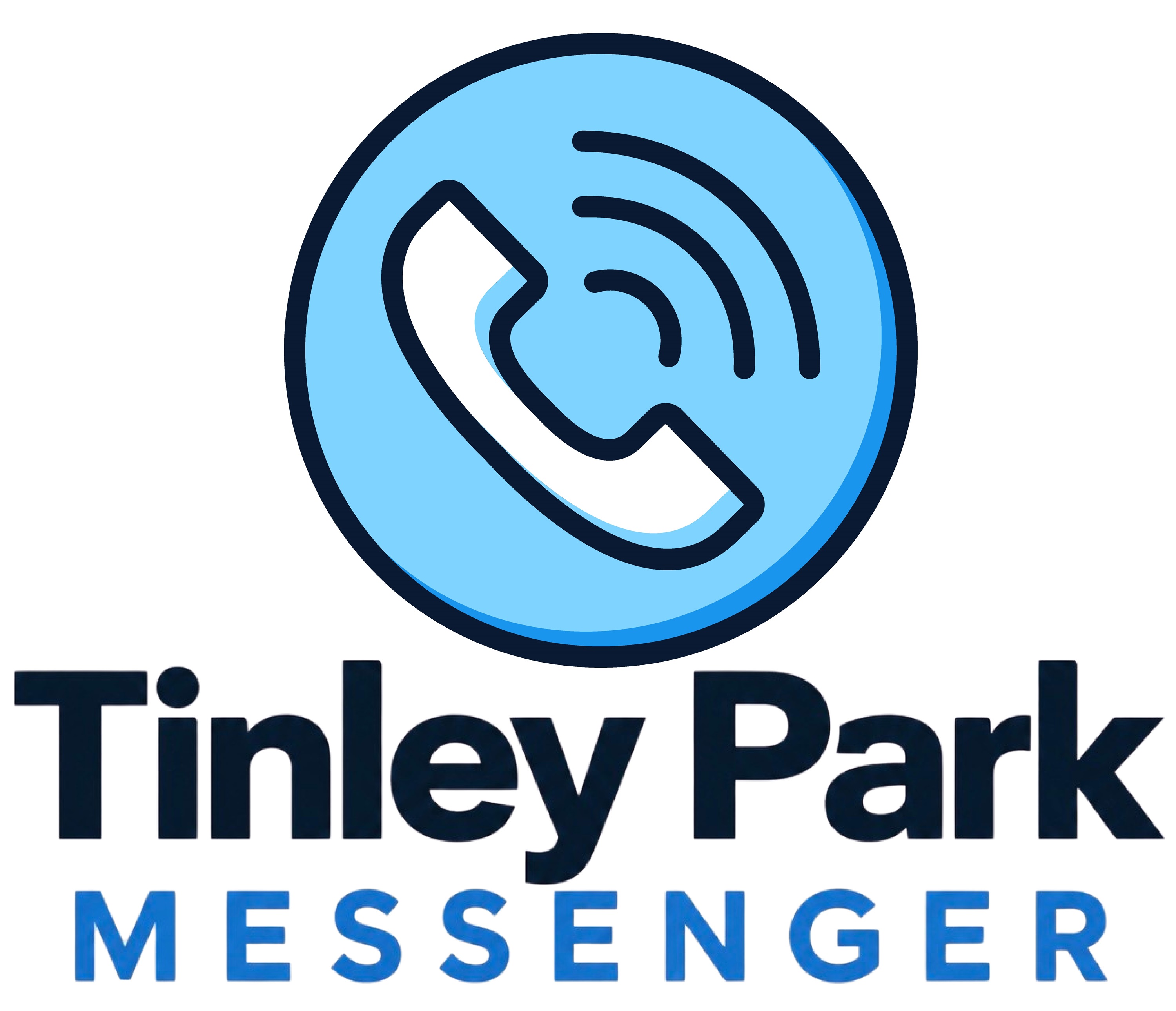 Tinley Park Messenger Logo - Handheld Phone